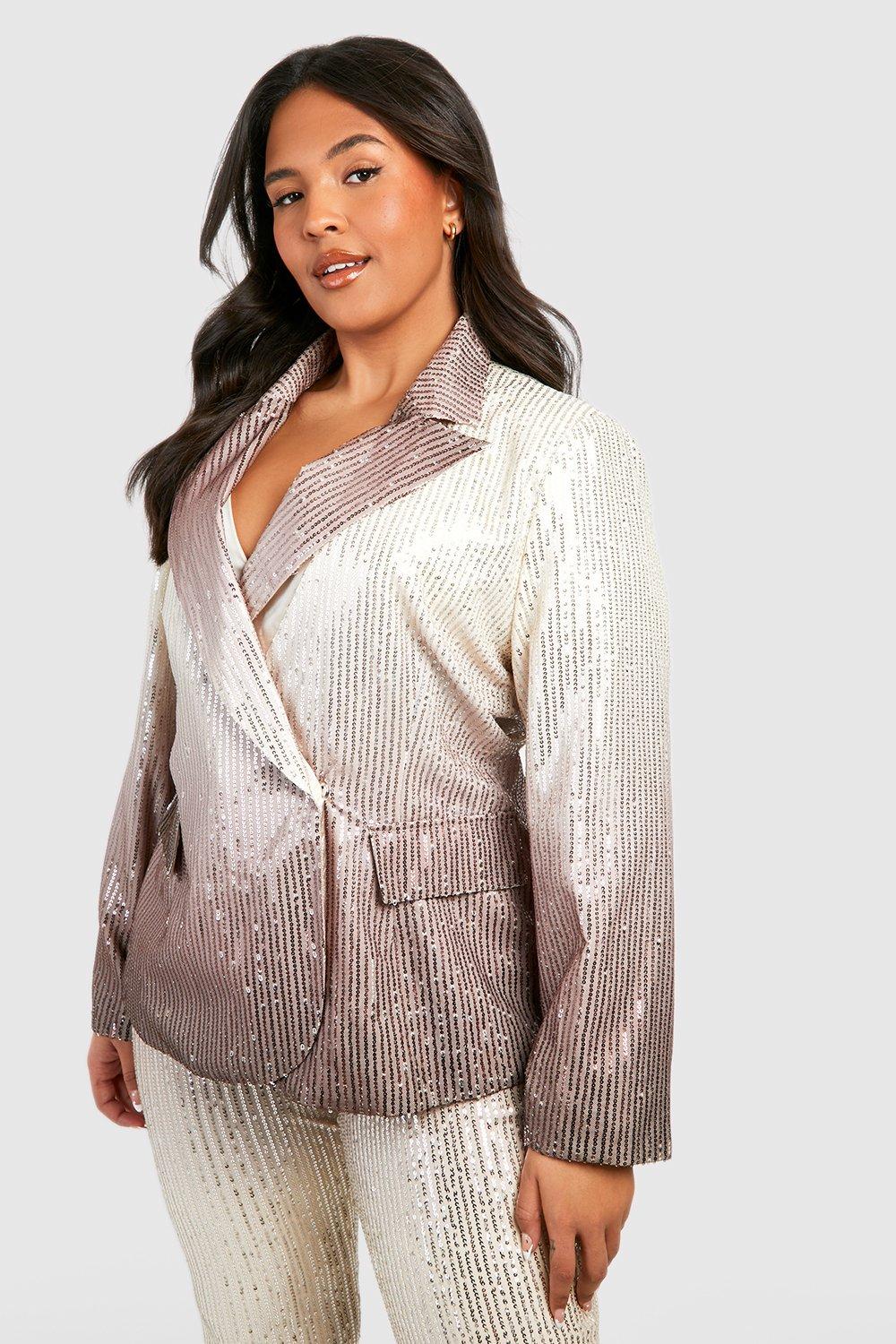 Sequin hot sale jacket boohoo