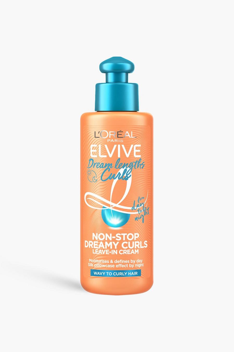 White L'Oreal Elvive Dream Lengths Curls Leave in Cream, for wavy to curly hair