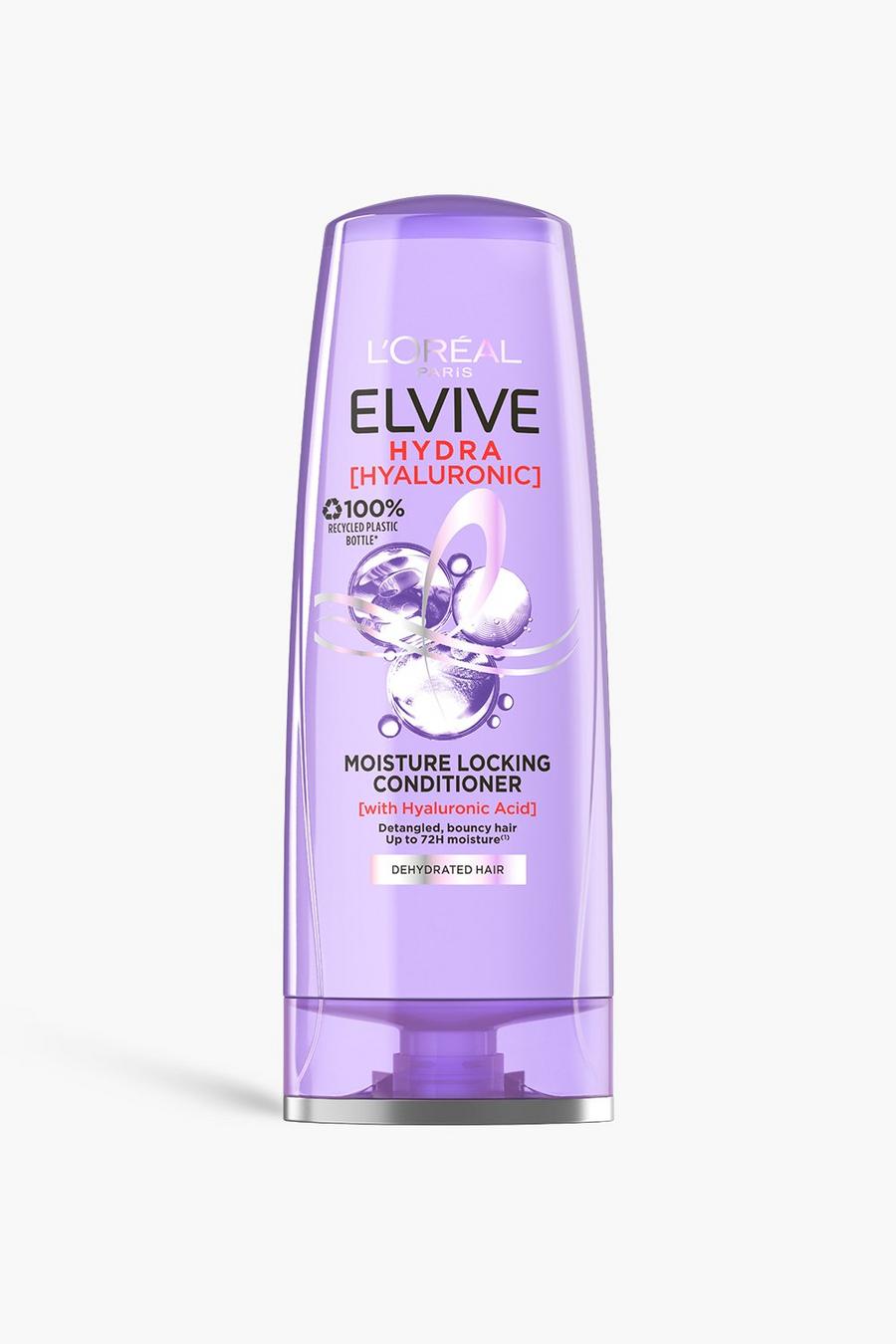 White L'Oreal Elvive Hydra Hyaluronic Acid Conditioner , moisturising for dehydrated hair