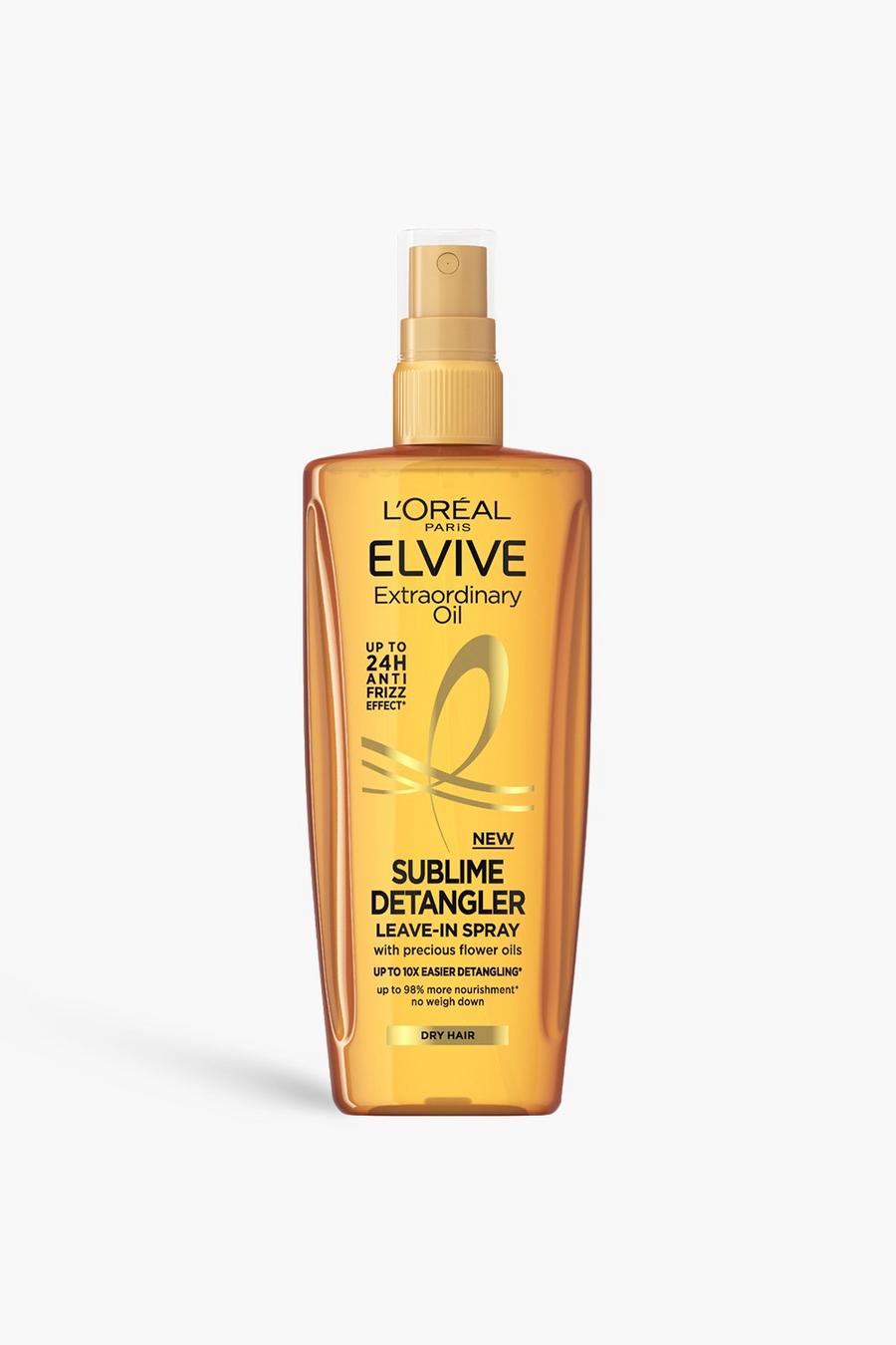 Clear L'Oreal Elvive Extraordinary Oil Sublime Detangle Leave-in Spray, for dry hair image number 1
