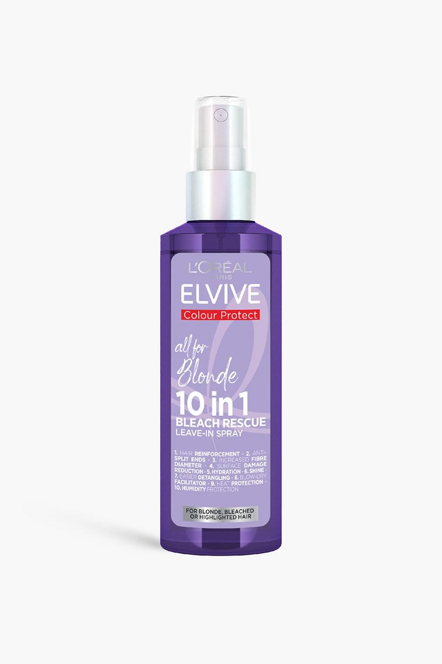 Clear L'Oreal Elvive All for Blonde 10-in-1 Bleach Rescue Leave in Spray, for all types of blonde image number 1