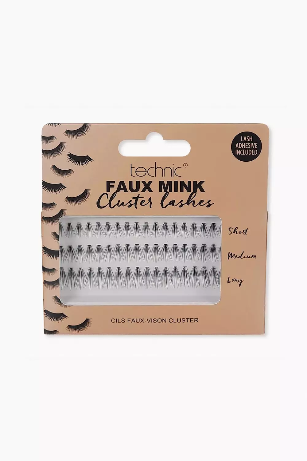 Black Technic Faux Mink Individual Cluster Lashes alternative image