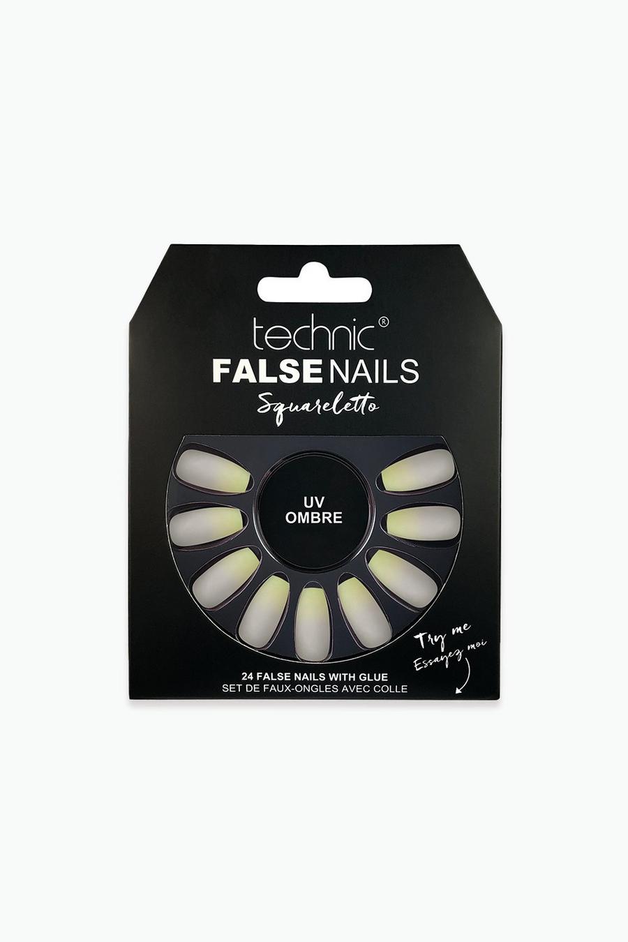 Neon Technic False Nails - Squareletto, UV Ombre
