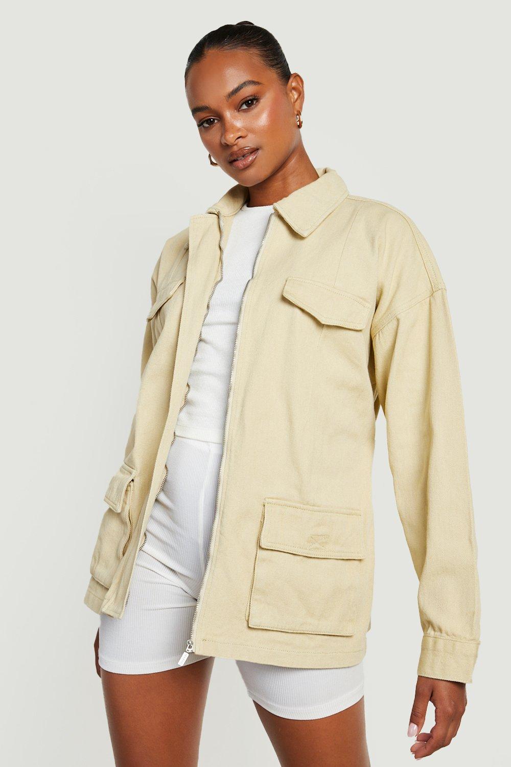 Boohoo denim utility outlet jacket