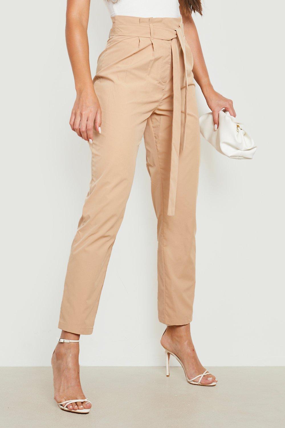 Camel sale paperbag trousers