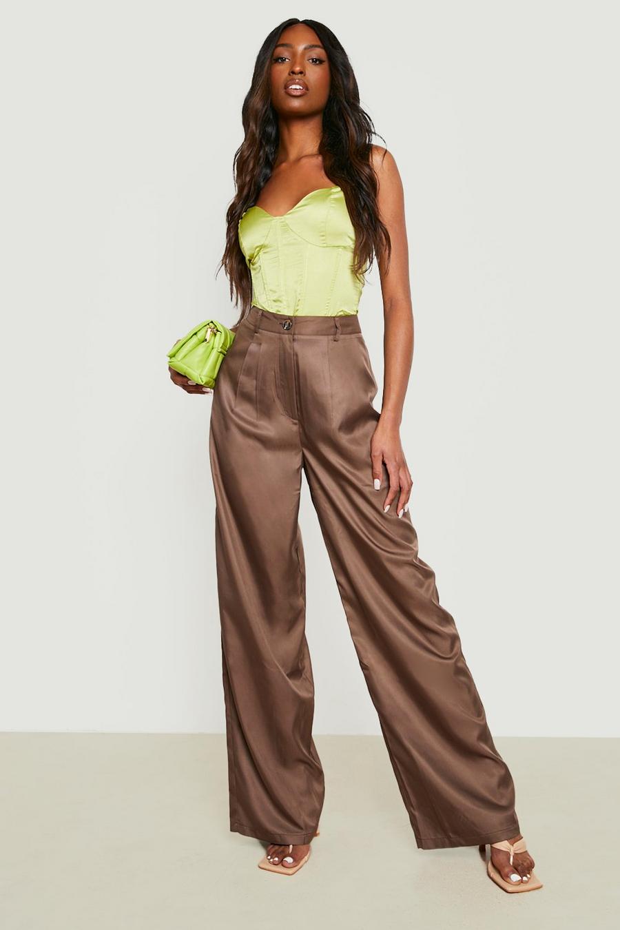 Chocolate Tall Pleat Front Dress Pants image number 1