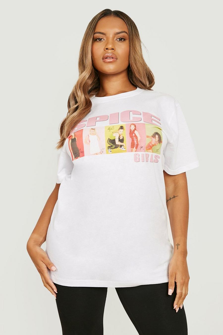 Camiseta Plus con estampado de las Spice Girls, White image number 1
