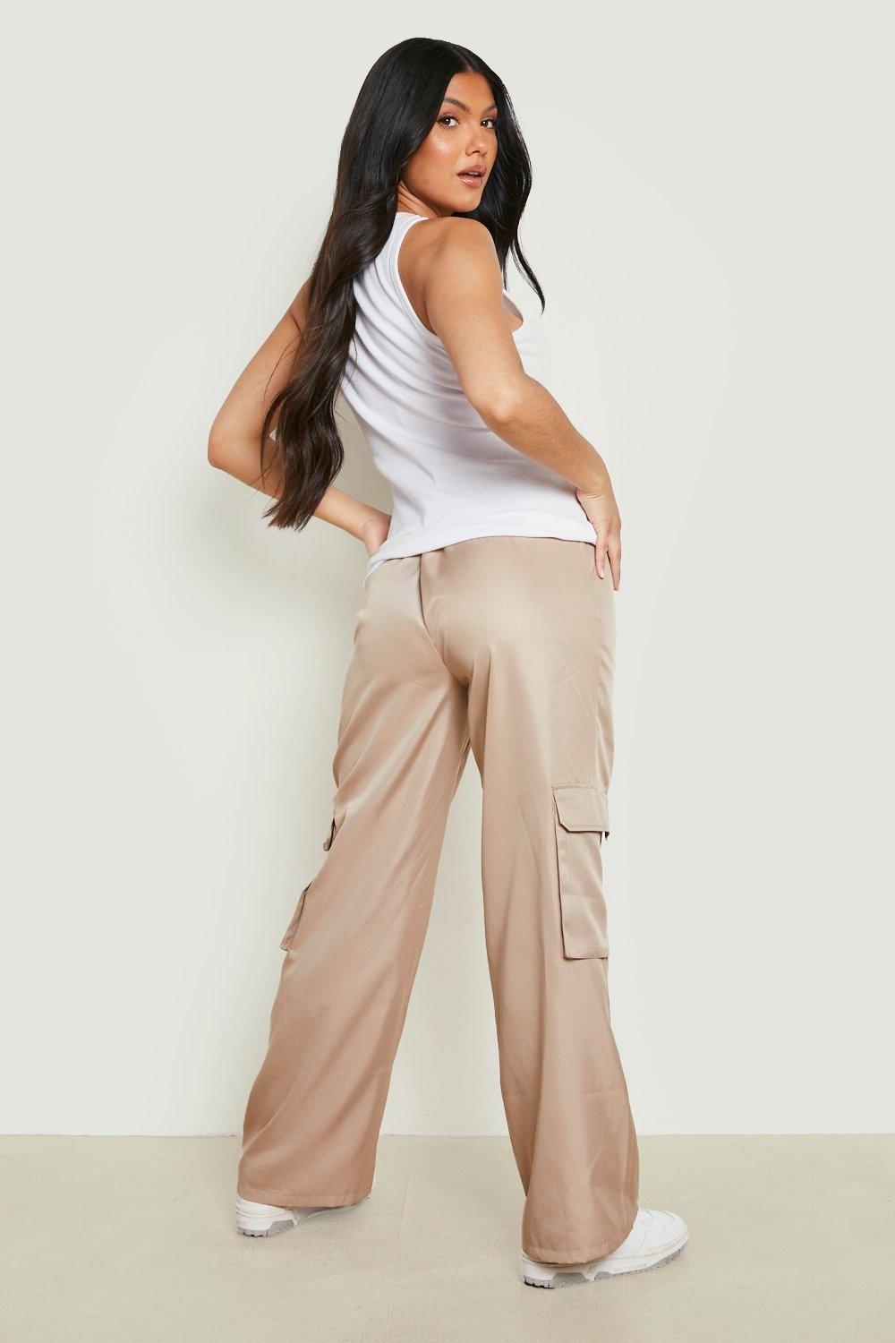 Maternity Relaxed Soft Touch Cargo Wide Leg Trouser