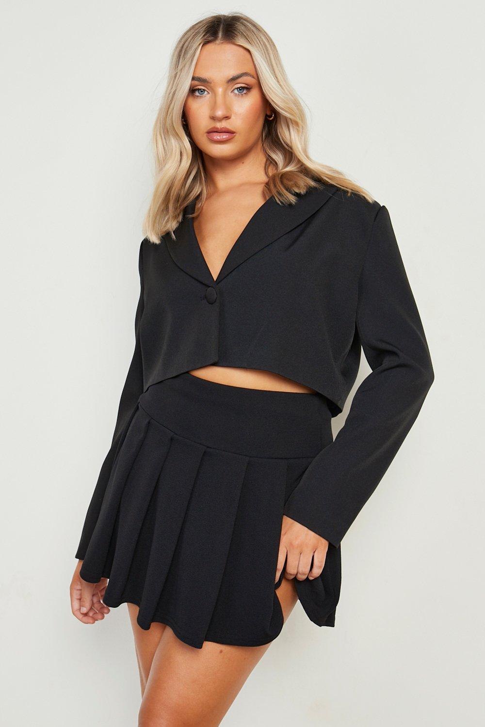 Mini pleated skirt boohoo hotsell