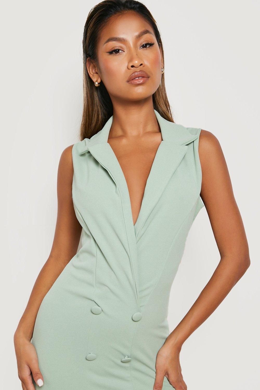 Mint green blazer dress sale