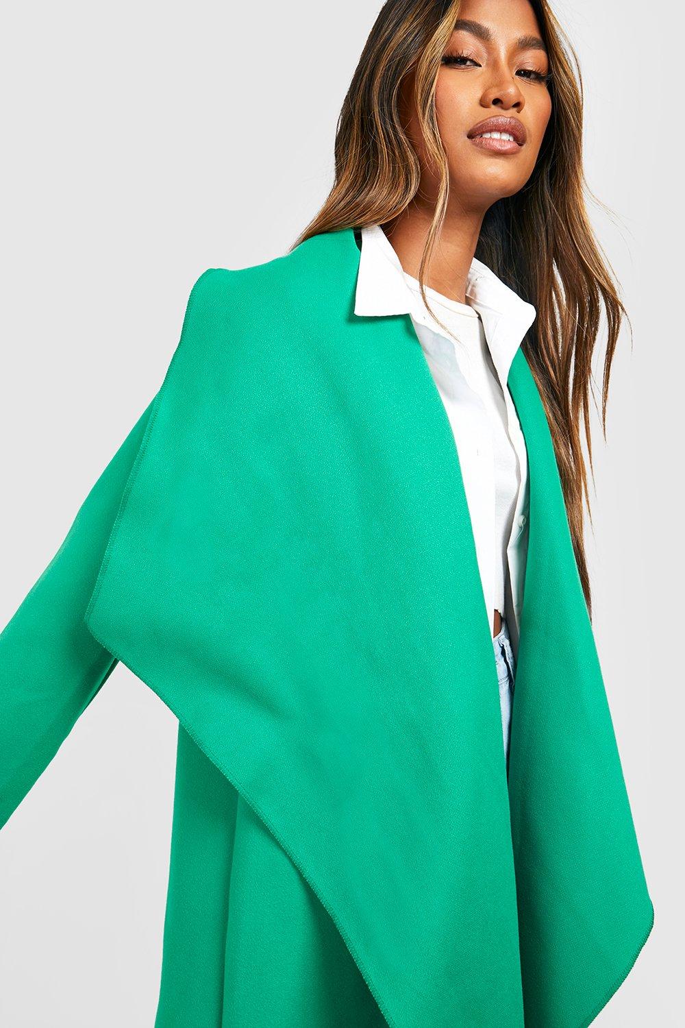 Green 2025 waterfall coat