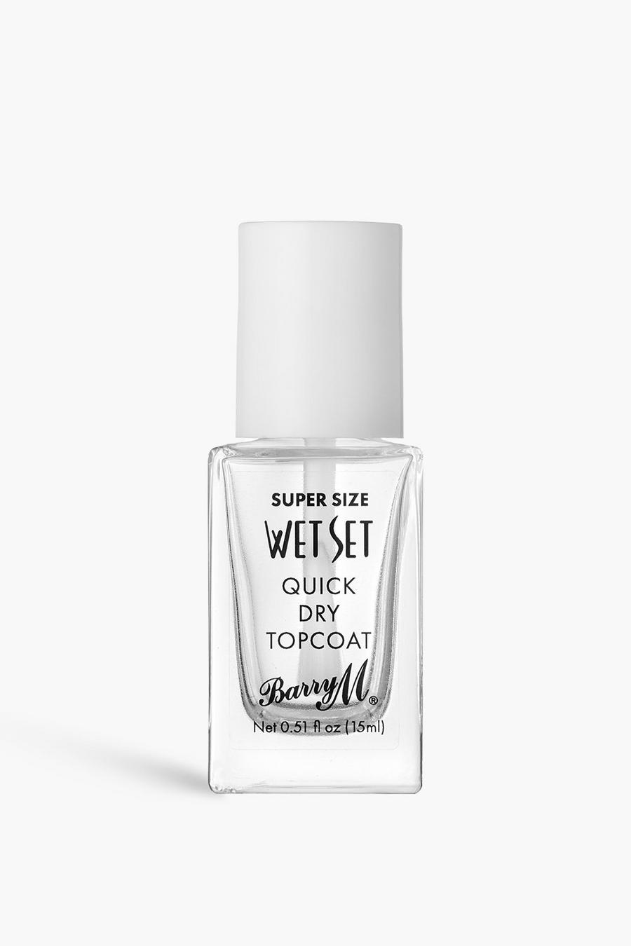 Clear Barry M Supersize Wet Set Quick Dry Topcoat