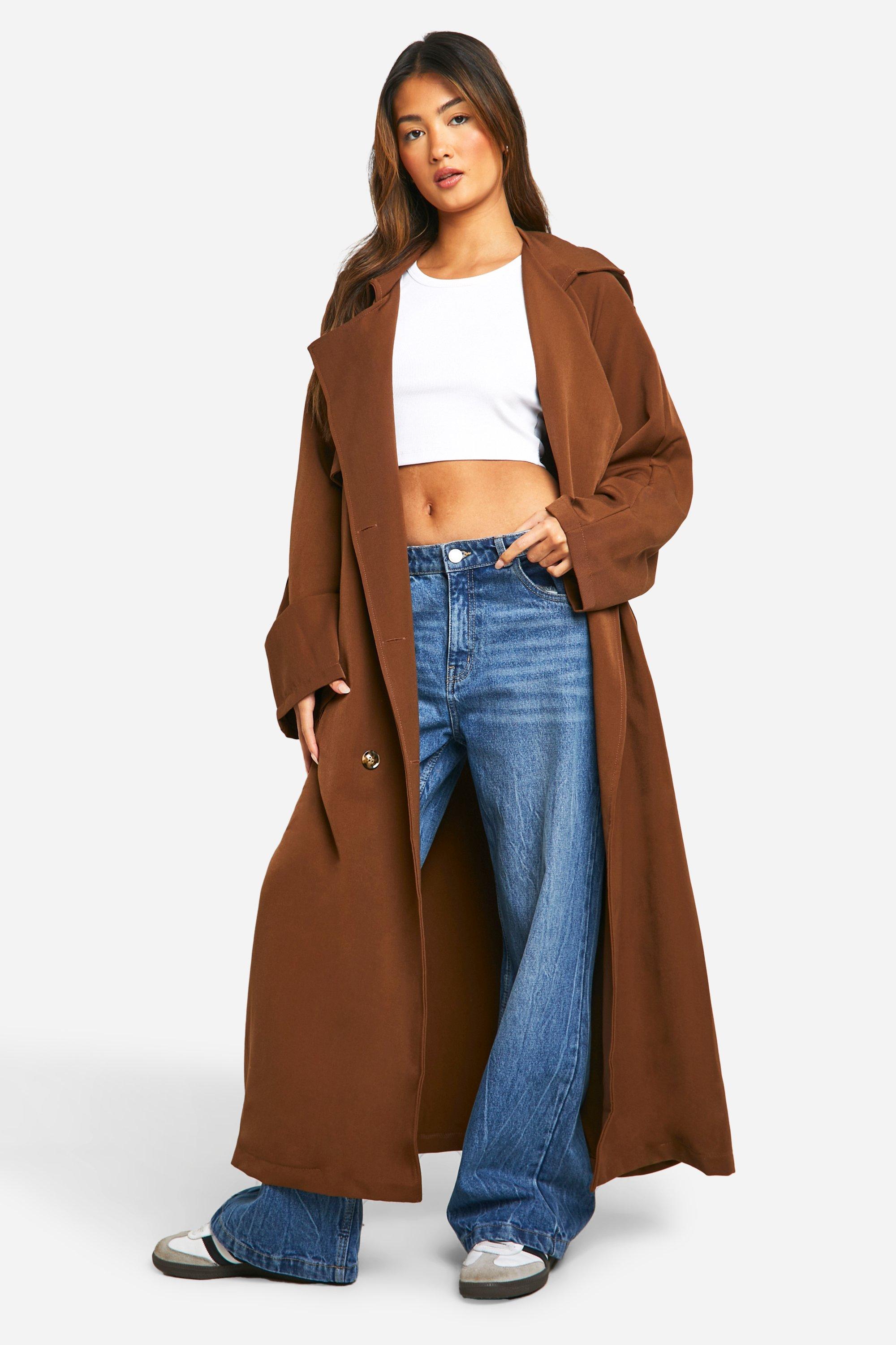 Rust shop trench coat