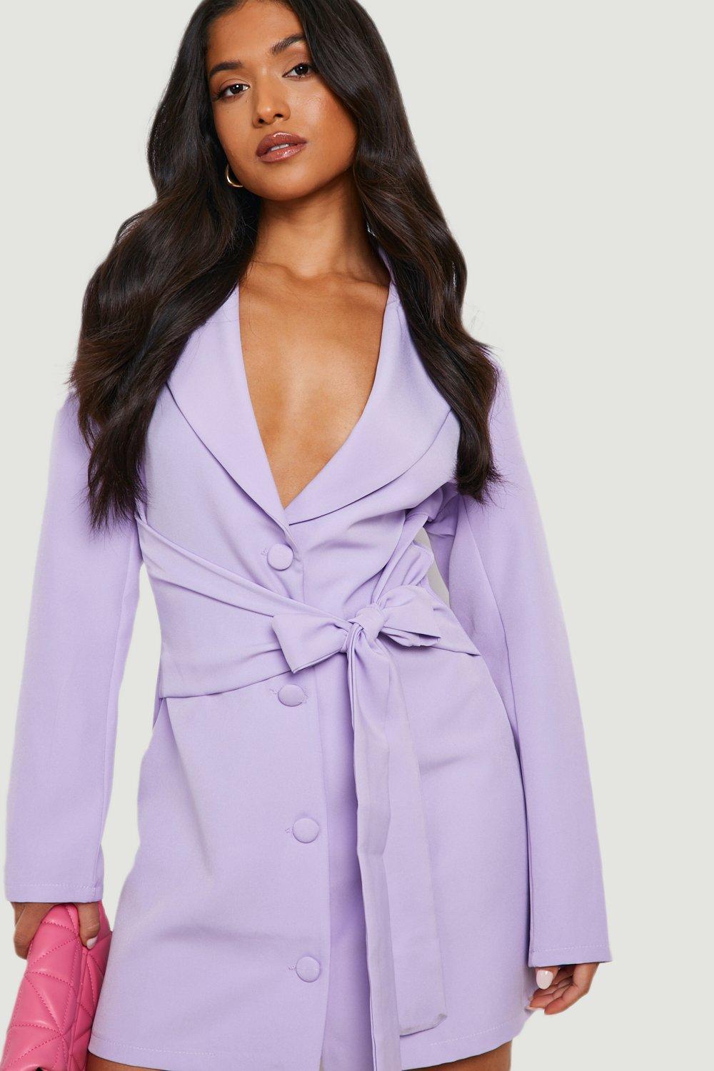 herlipto Belted Blazer Dress Mサイズ Oversized Belted Detail Blazer Dress In Stone | EGO US | EGO