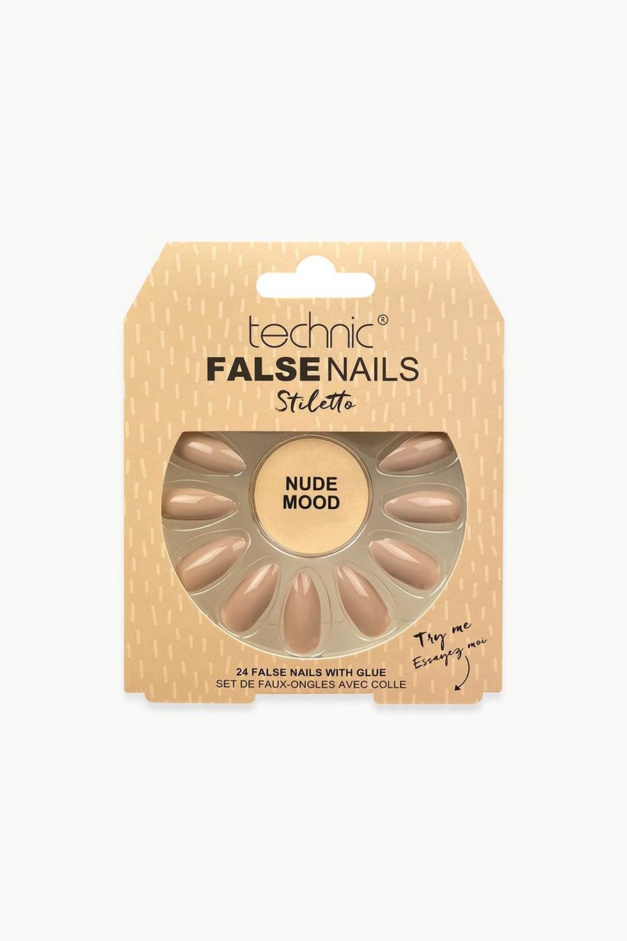 Nude pink Technic False Nails - Stiletto Nude Mood