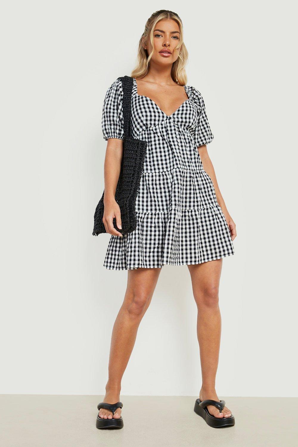 Boohoo hot sale gingham dress