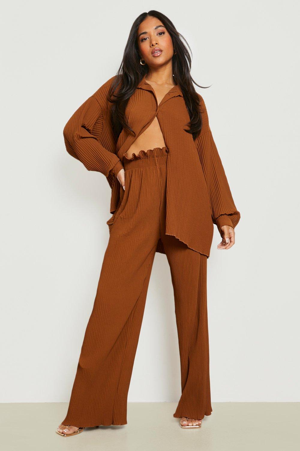 Orange paper clearance bag trousers