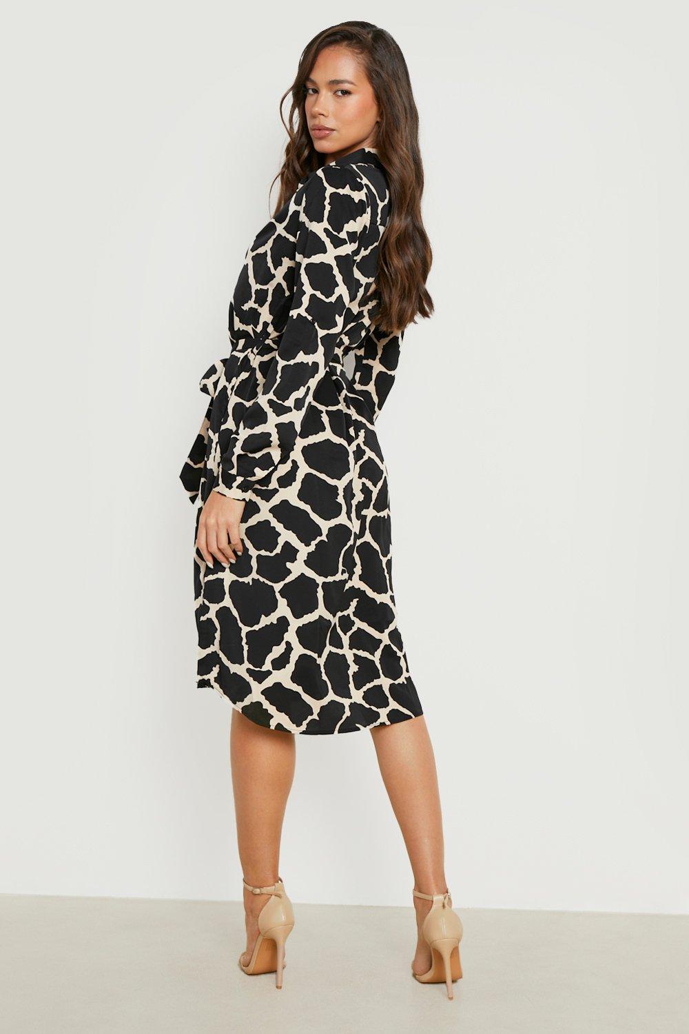 Leopard print 2025 belted dress