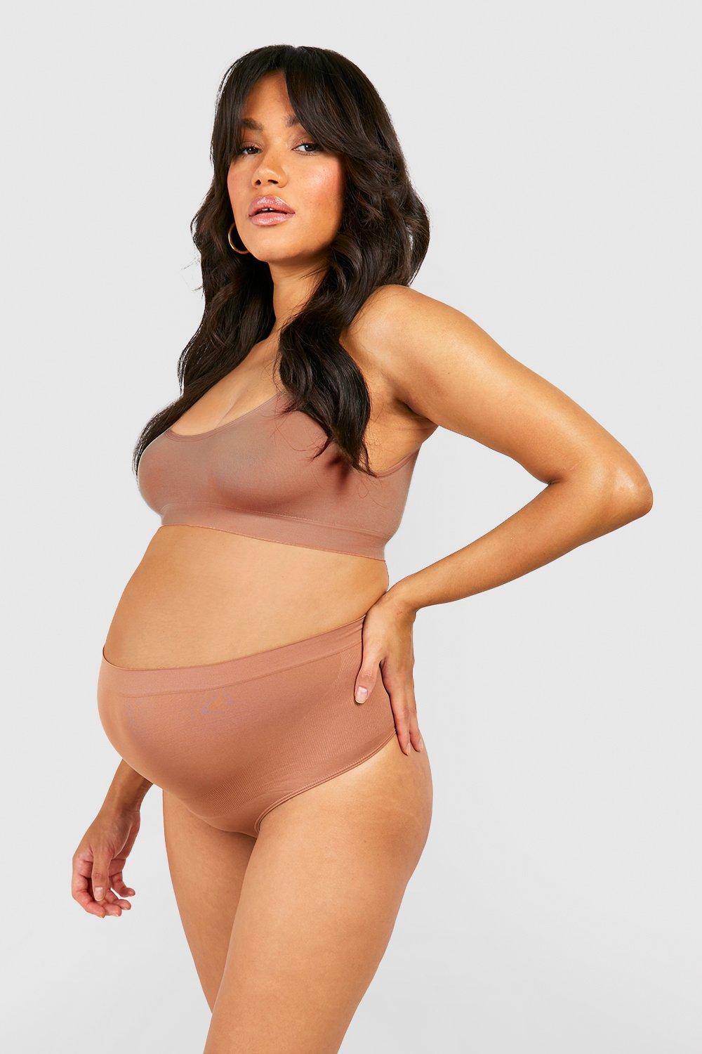 Maternity Seamless Bump Support Thong 2 Pack