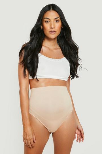 Maternity Seamless Bump Support Thong nude