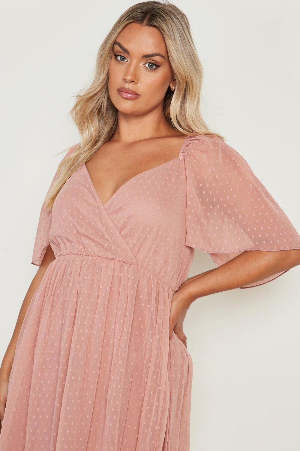 Boohoo blush sale dress