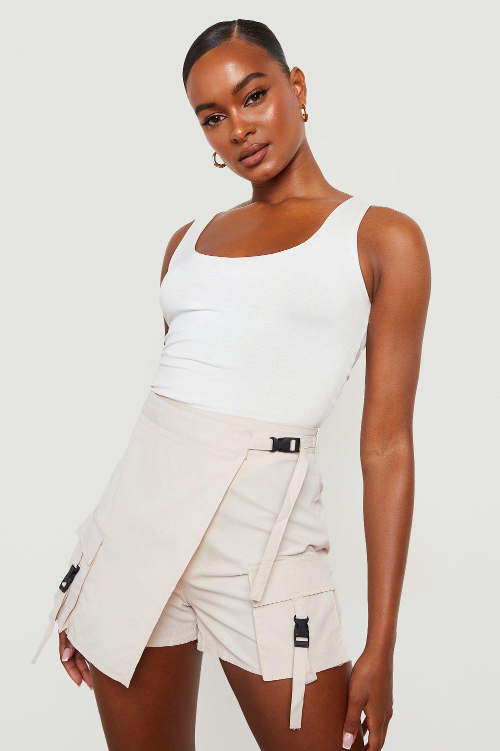 Tall Cargo Wrap Over Skort