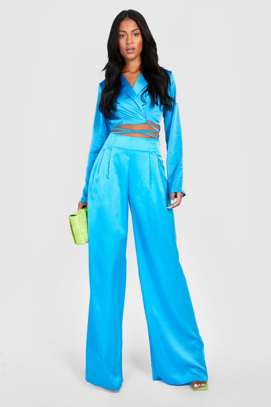 Azure Tall Wide Leg Pants image number 1