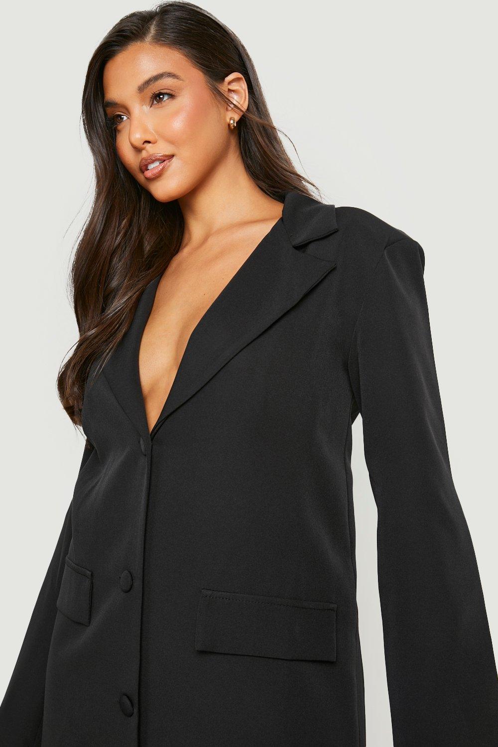 Blazer dress with shoulder pads sale