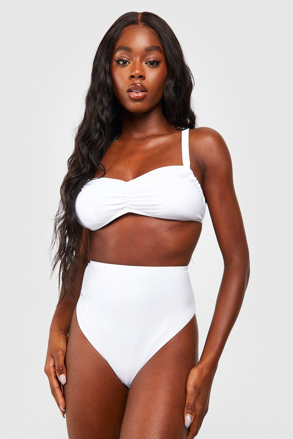 Padded bikini deals high waisted