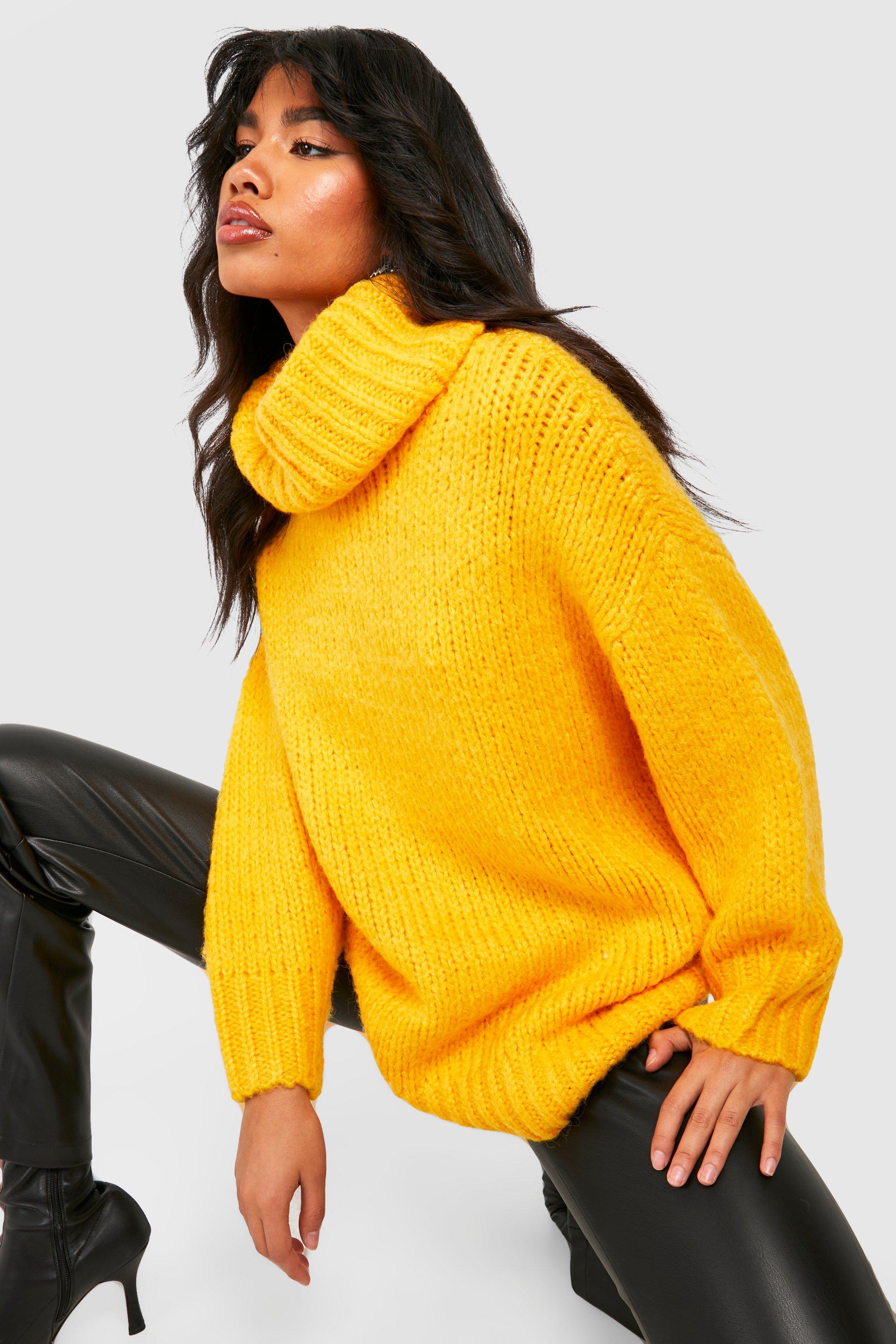 Chunky Oversized Turtleneck Sweater boohoo