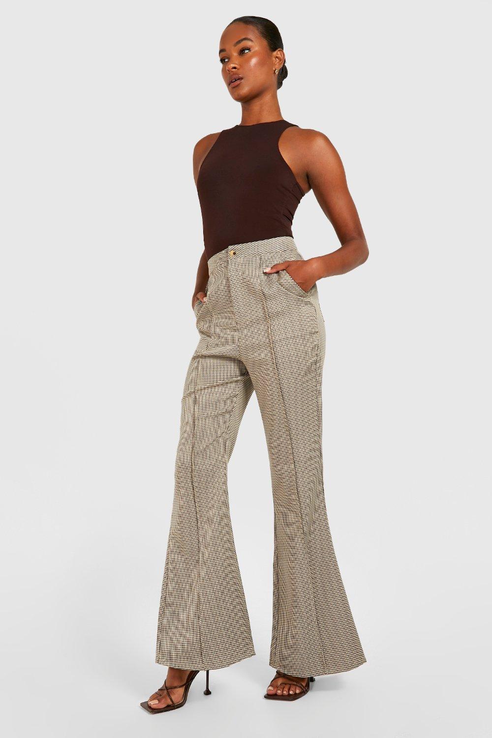 tall high waisted wide leg trousers