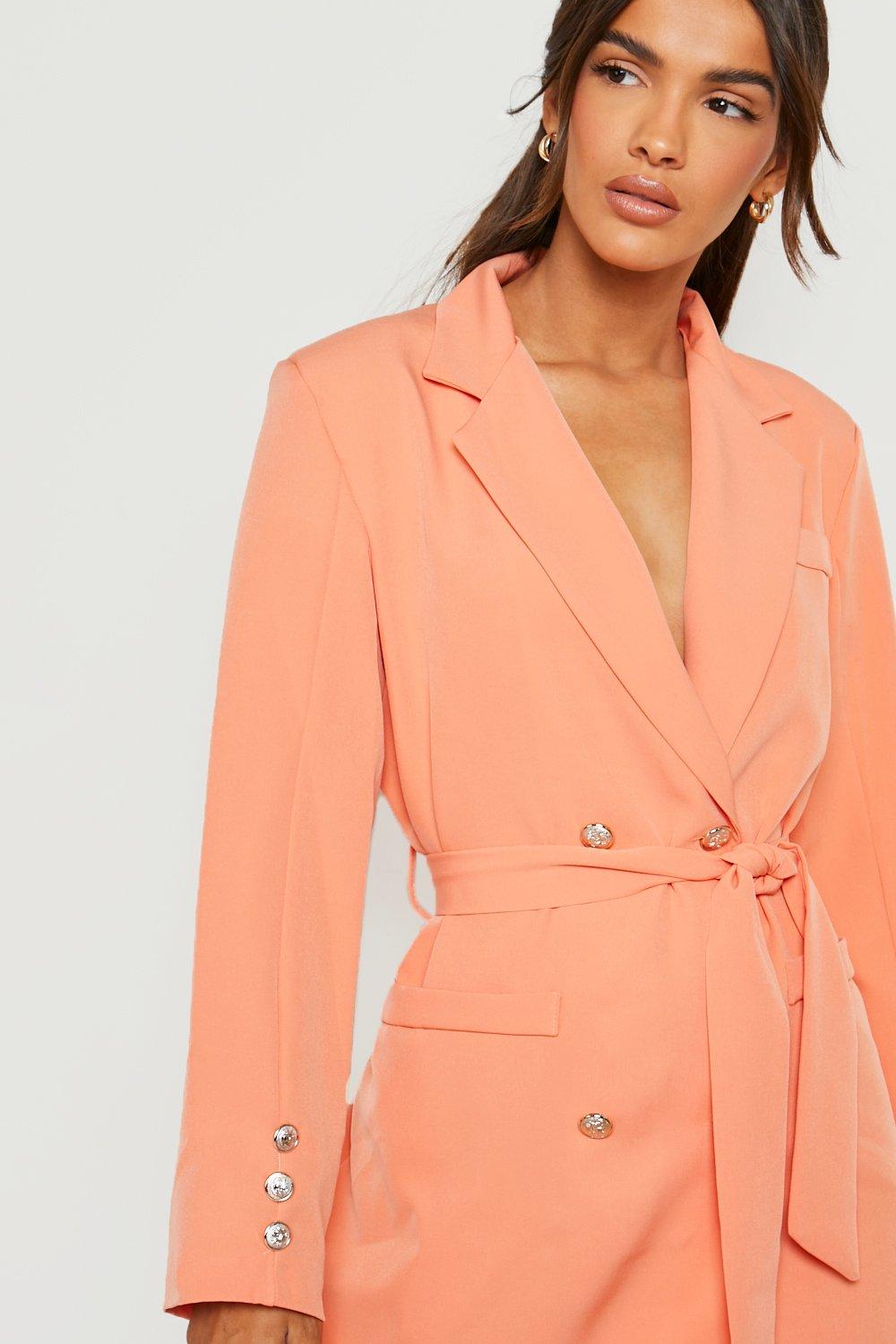 Peach hot sale blazer dress