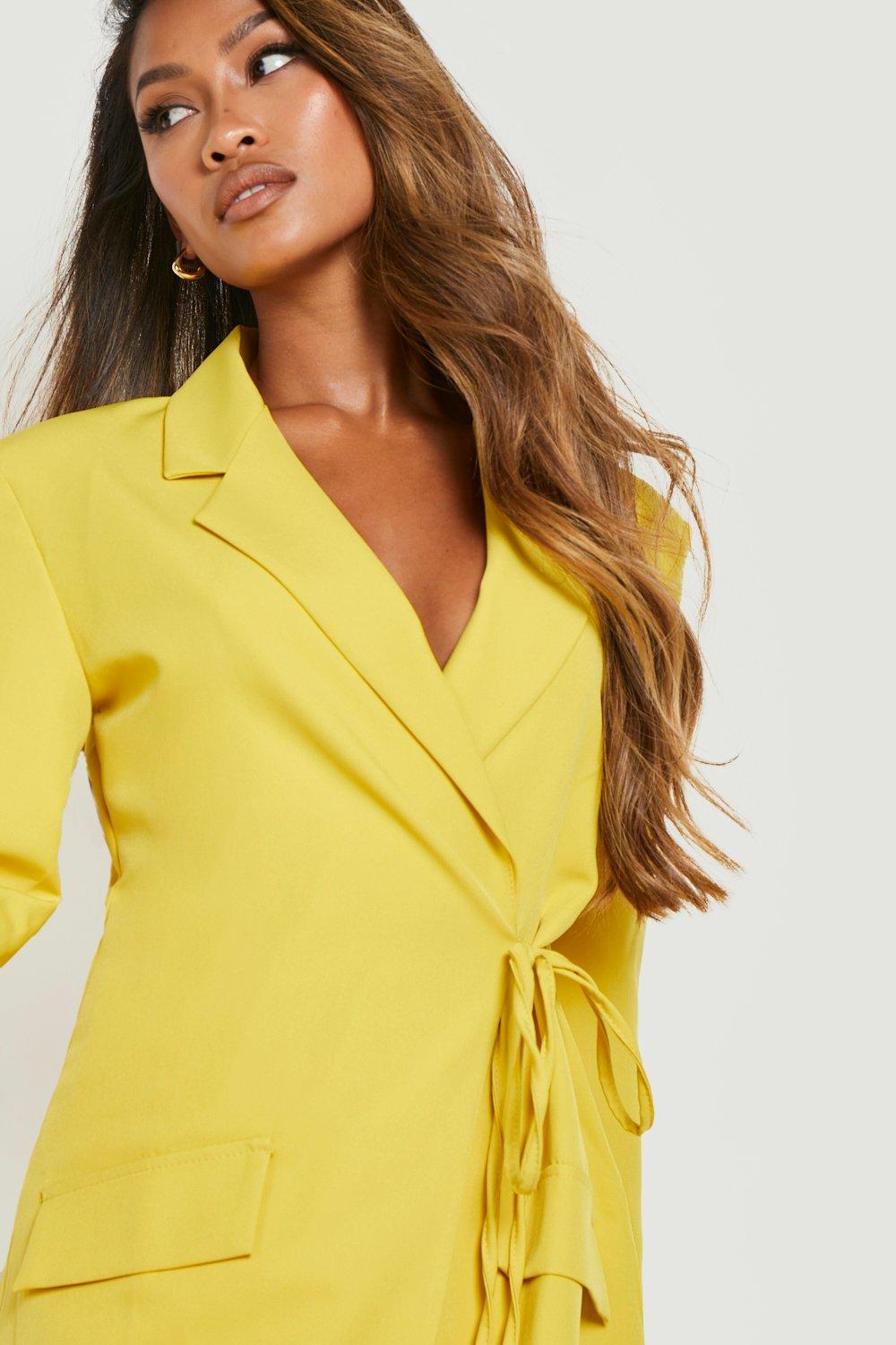 Robe blazer 2024 jaune