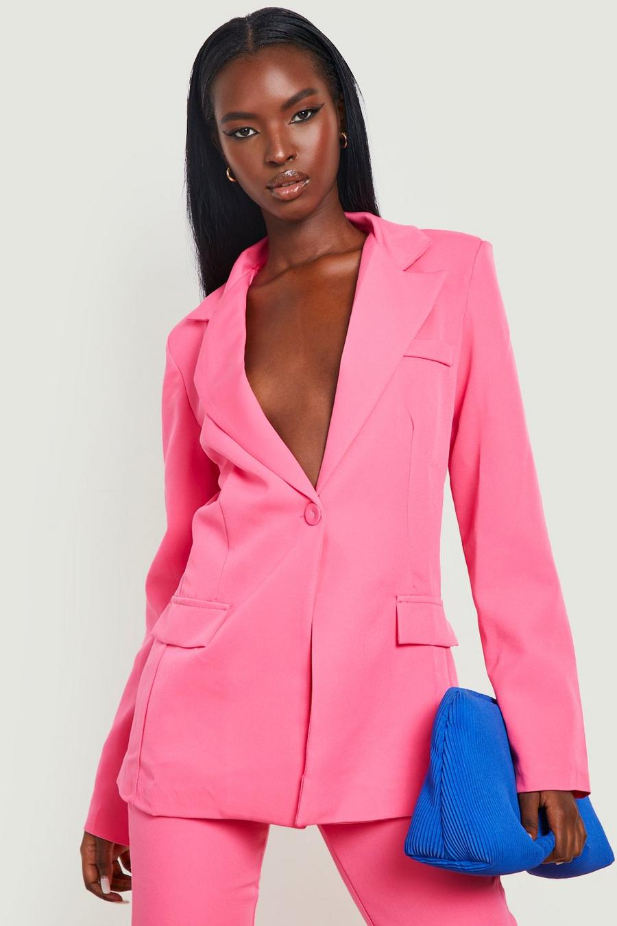 Pink rosa Fitted Tailored Blazer