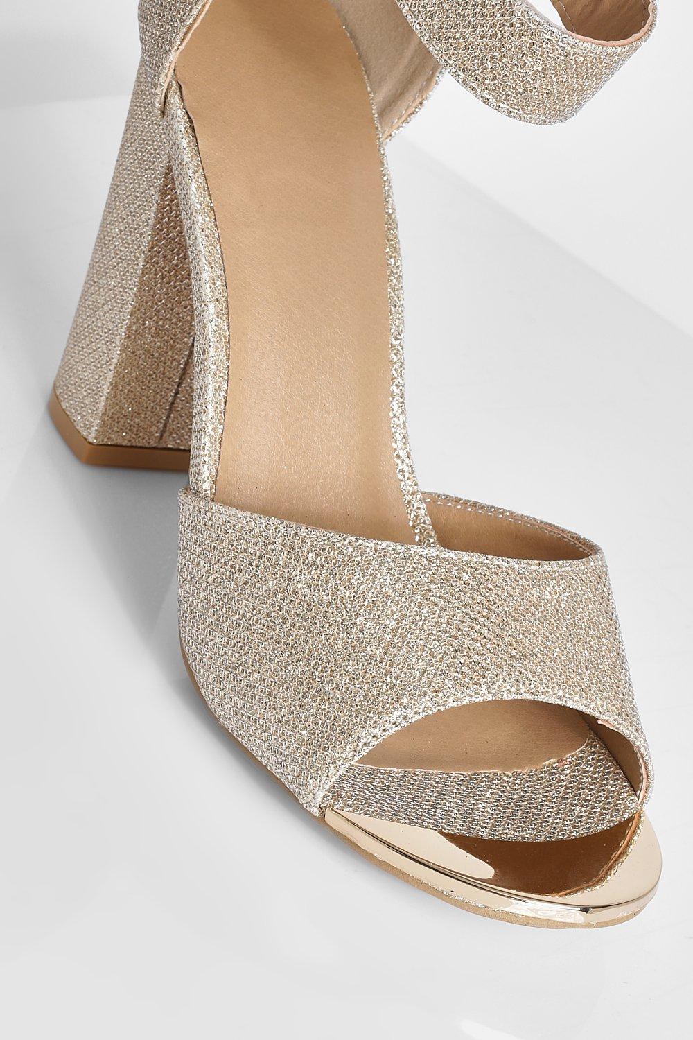 Glitter peep hotsell toe heels