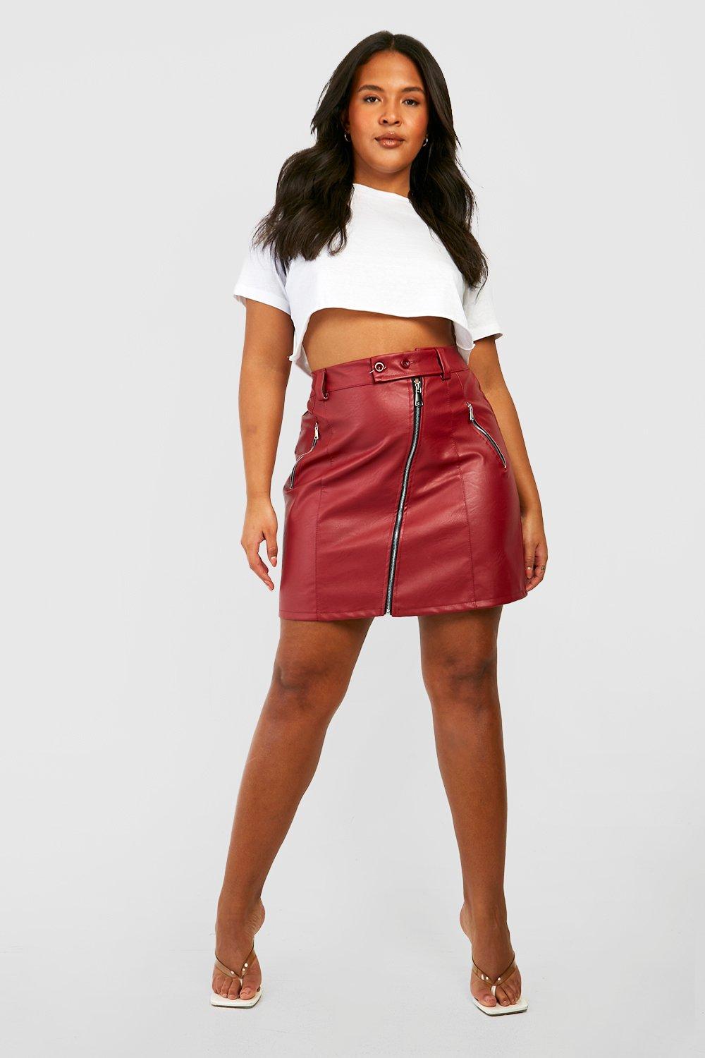 Hybrid Biker Mini Skirt in Black/Multicolor