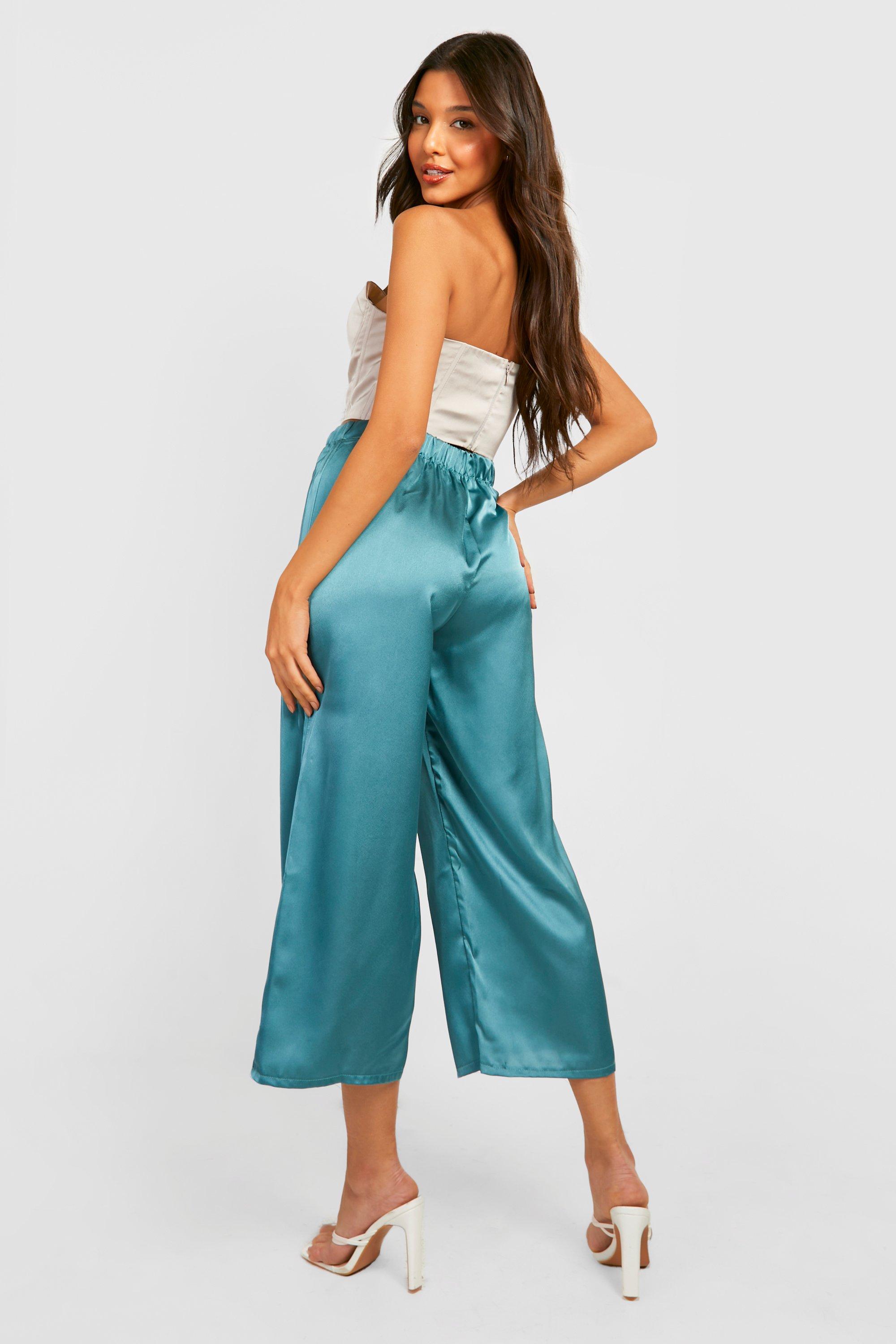 Satin culotte best sale