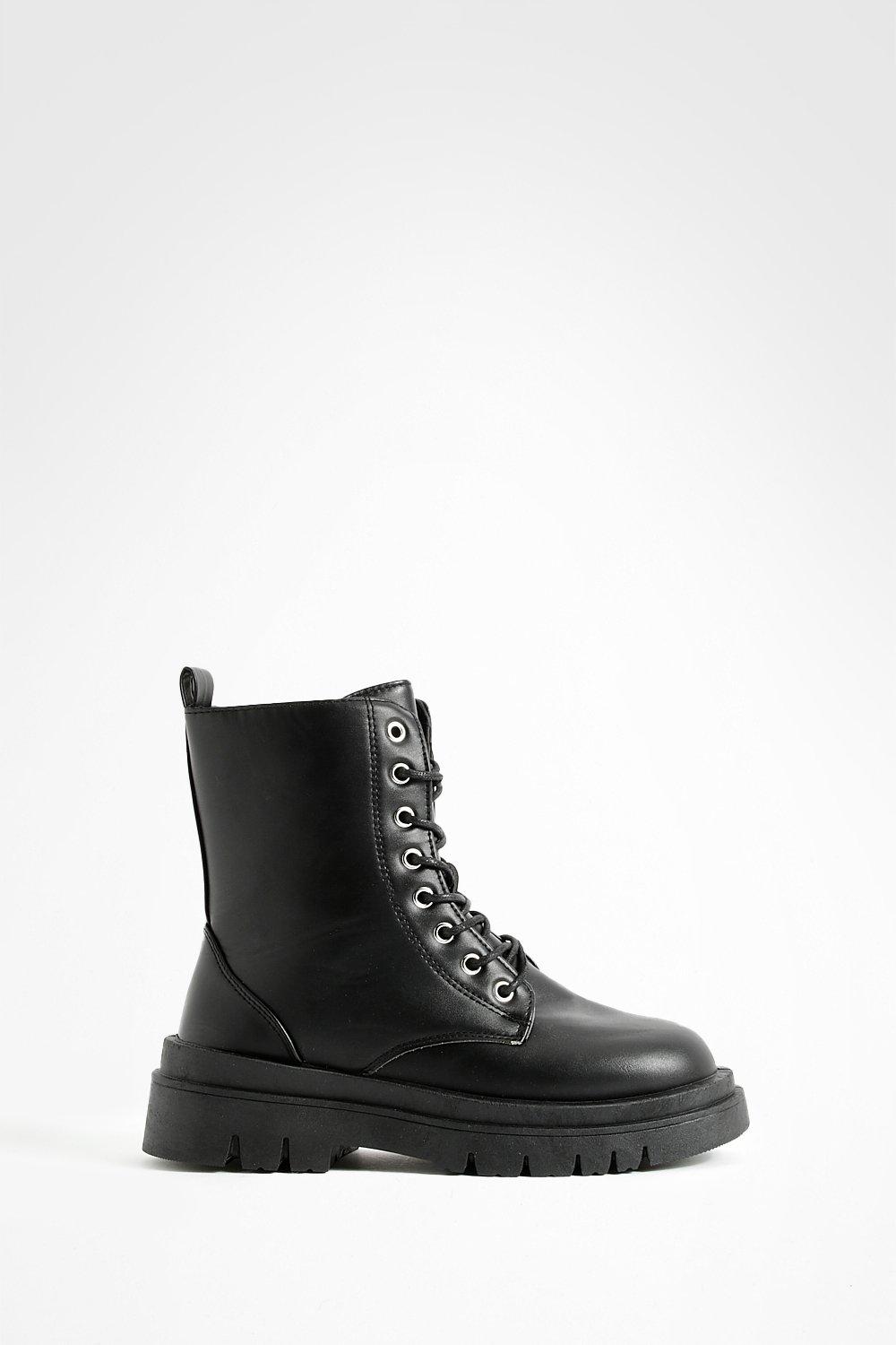 Lace combat cheap boots