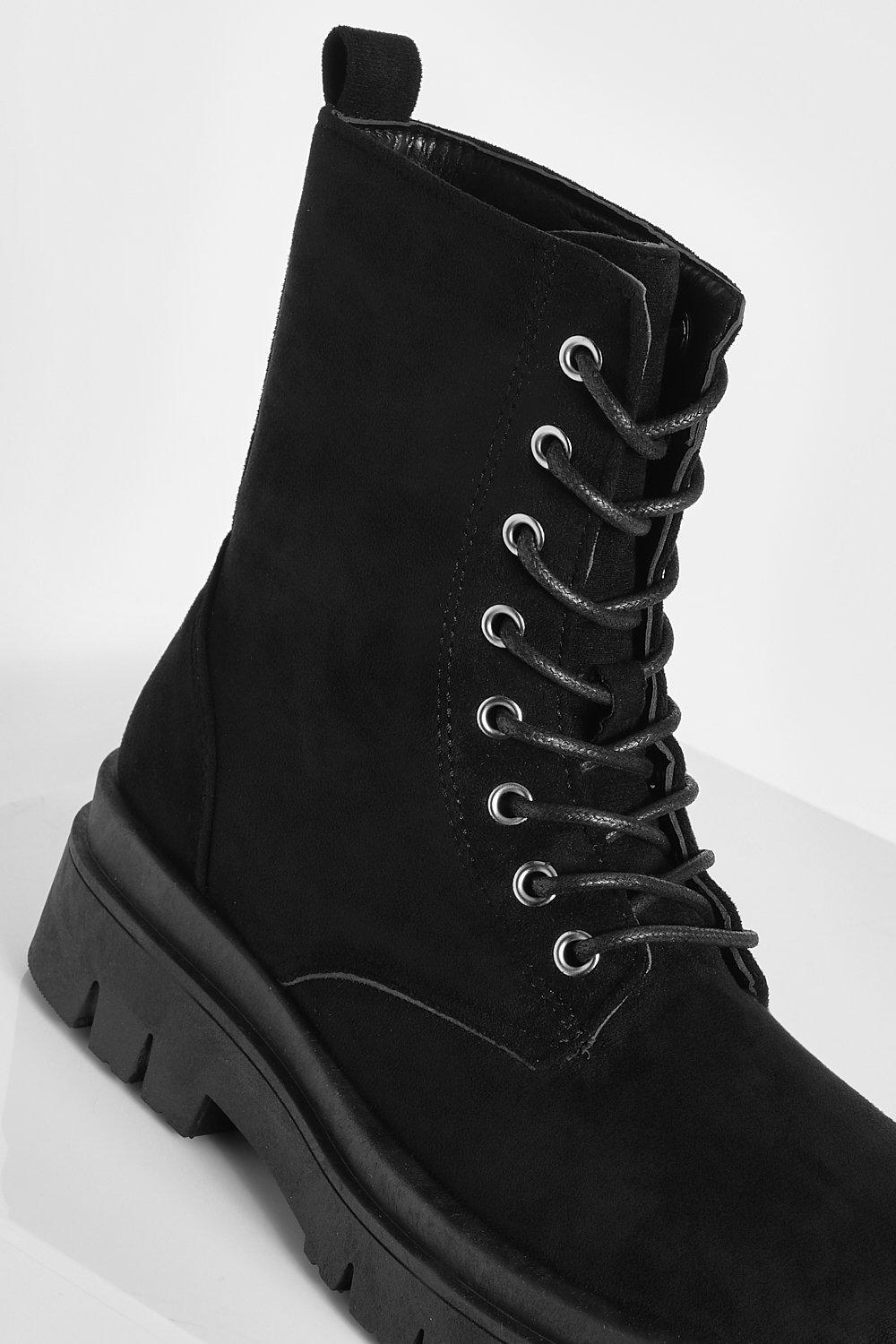 boohoo lace up hiker boots