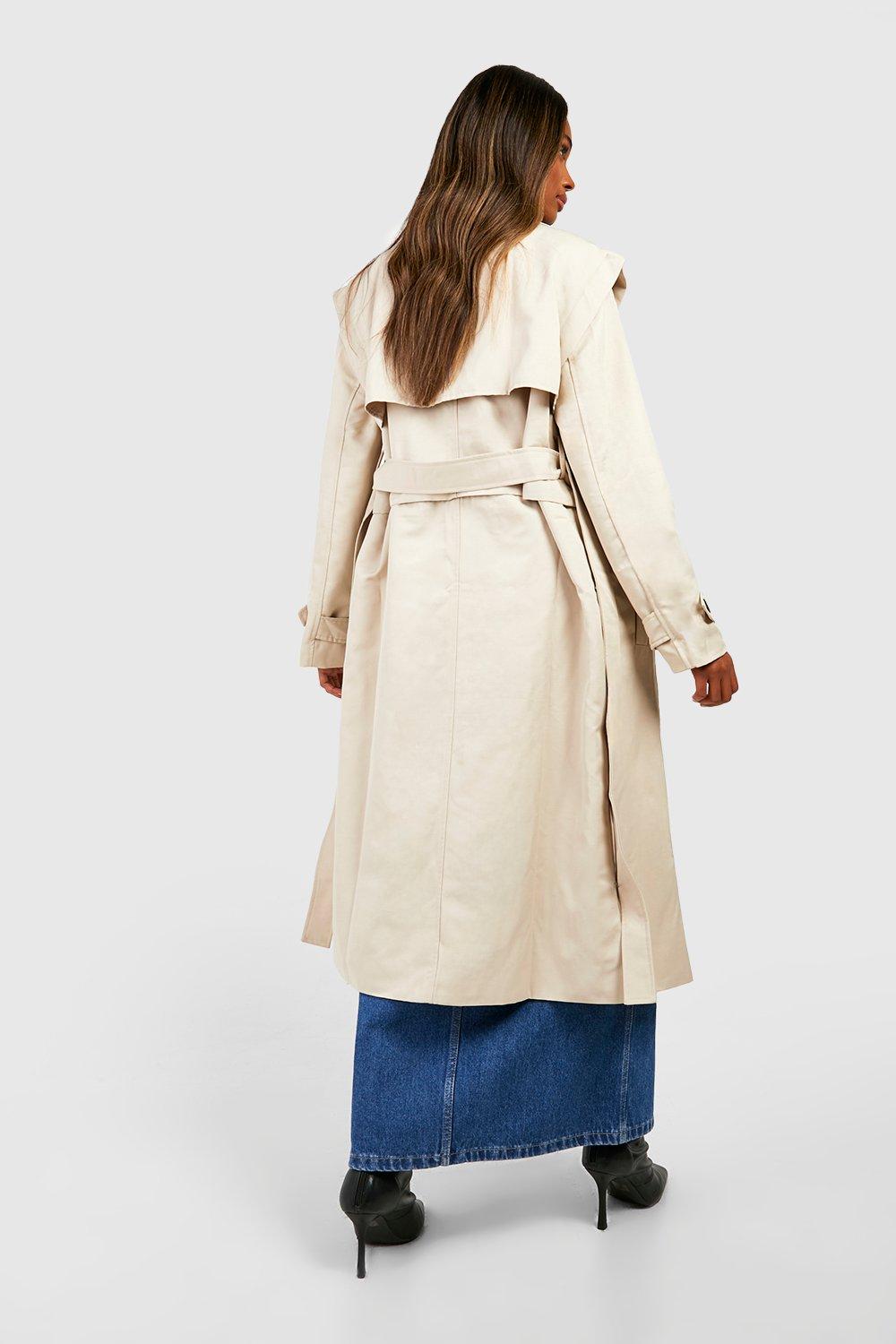 Boohoo long hot sale coat