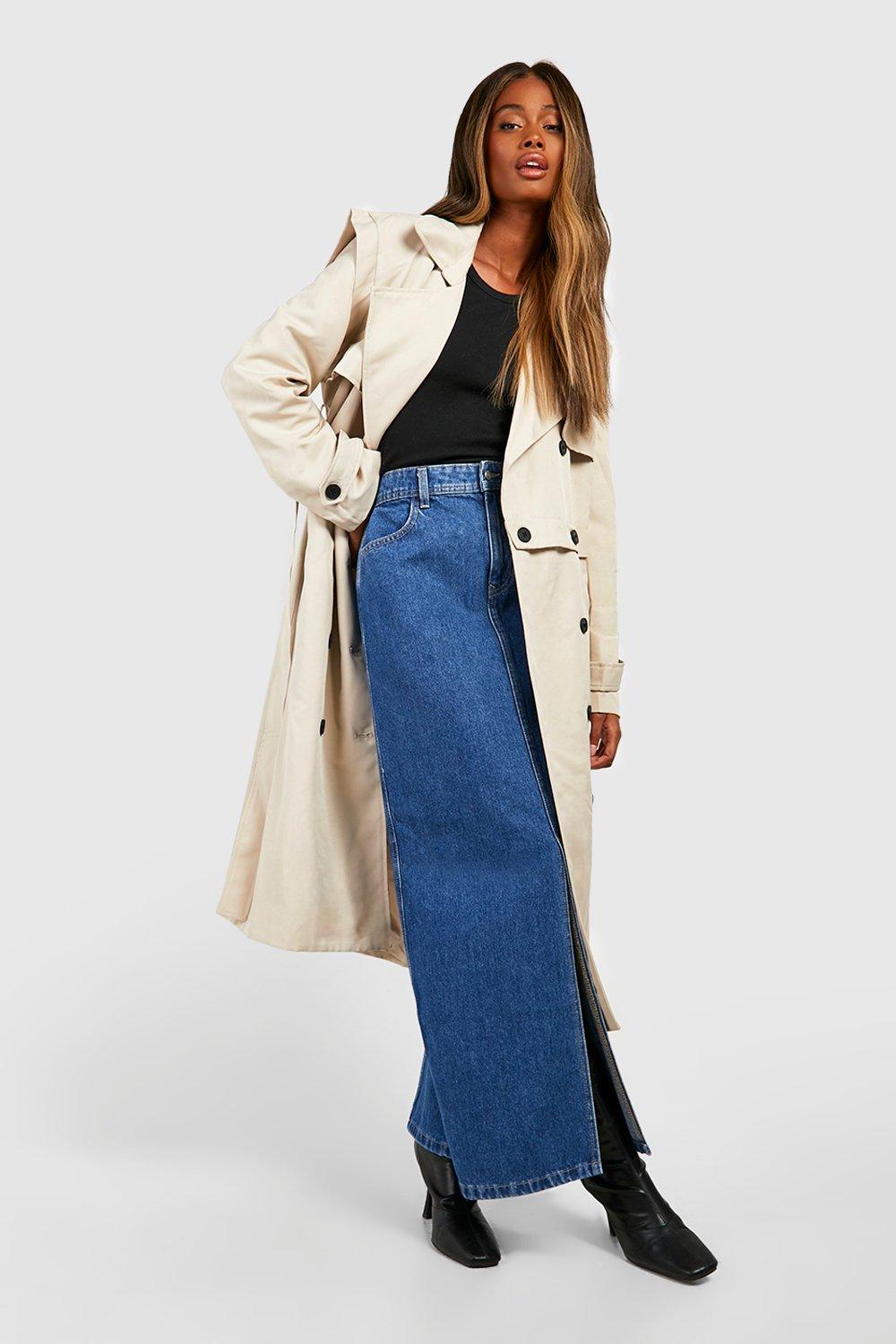 Long skirt hotsell trench coat