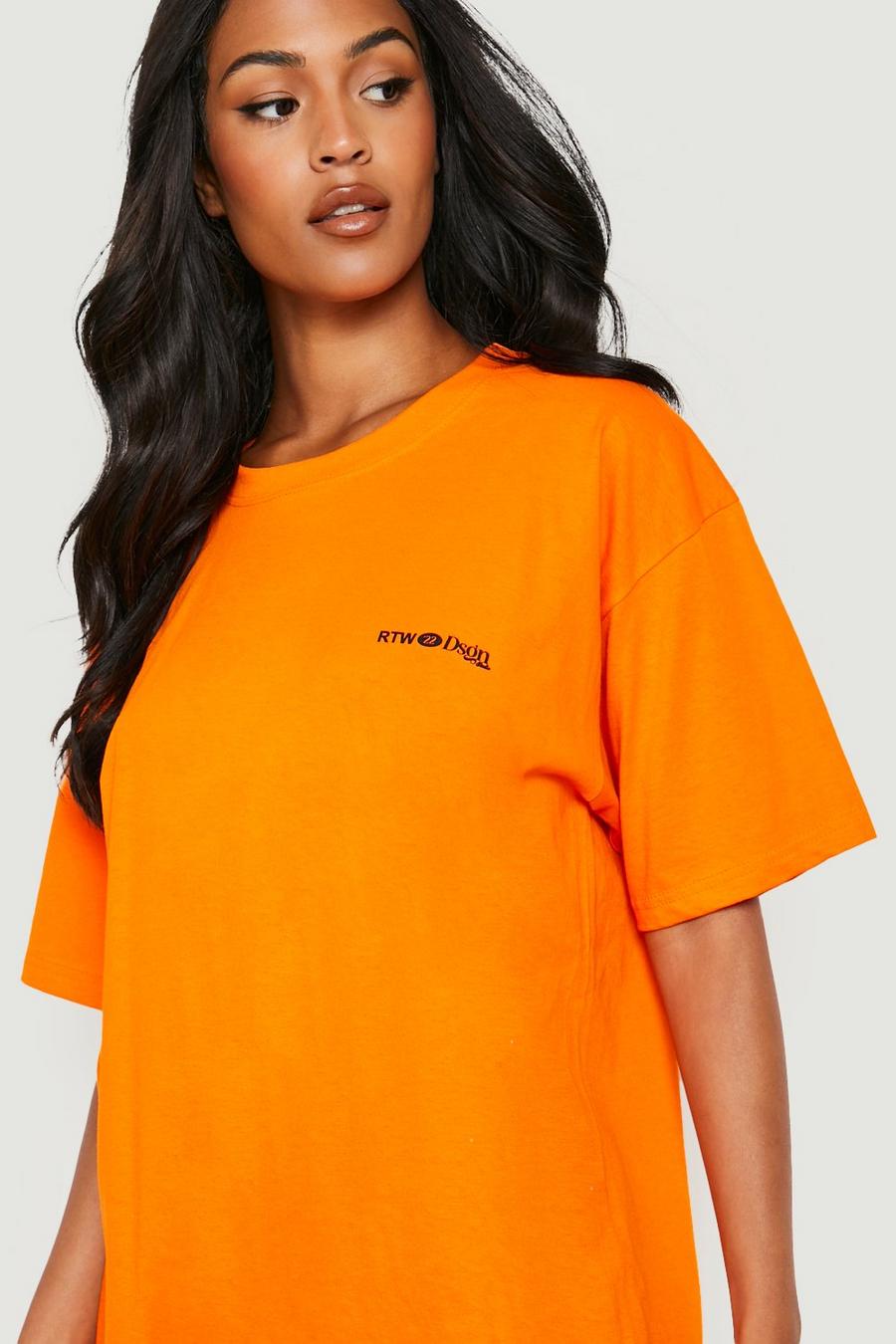 Orange Tall Rtw Dsgn Printed T-shirt image number 1