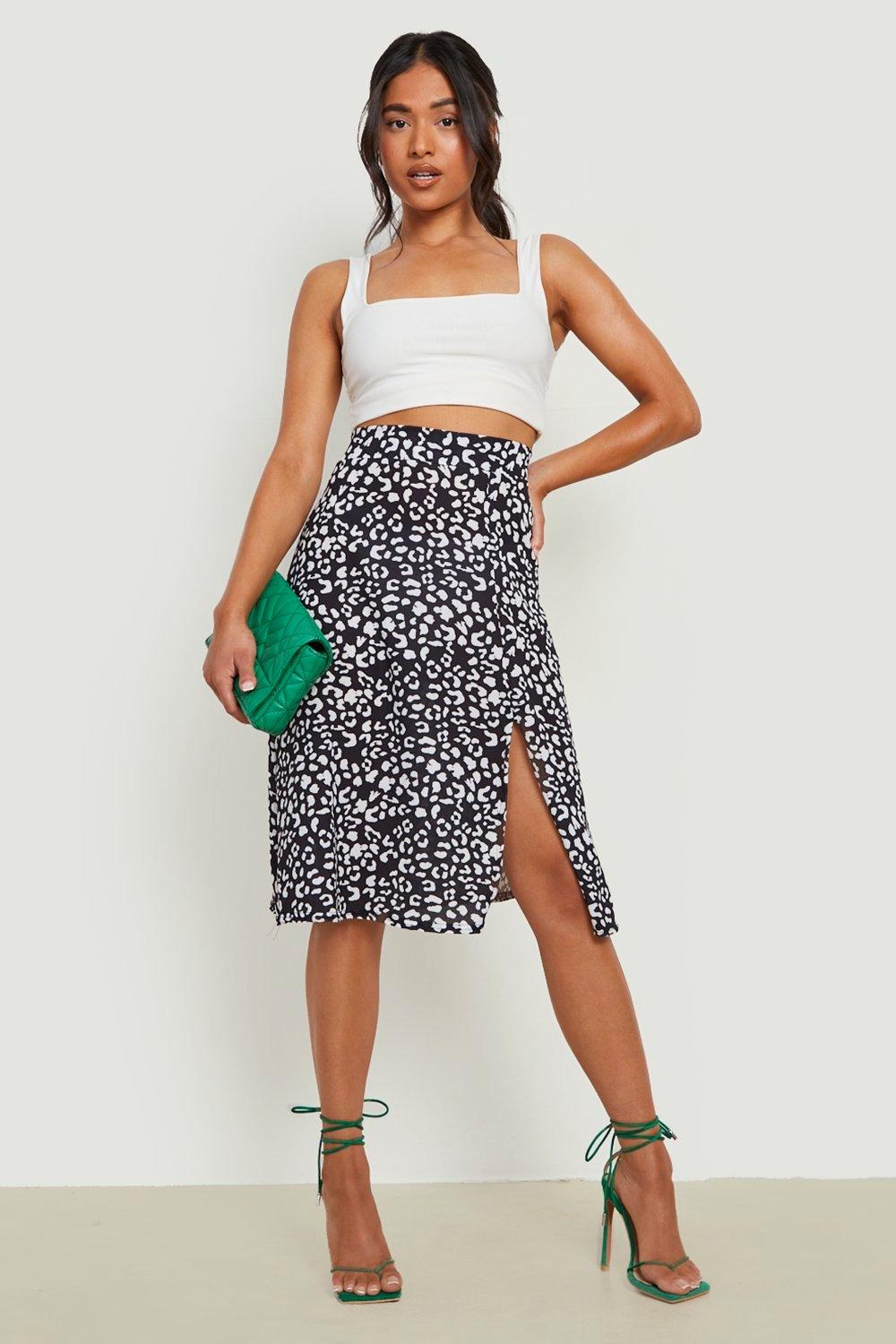 Petite floaty shop midi skirt