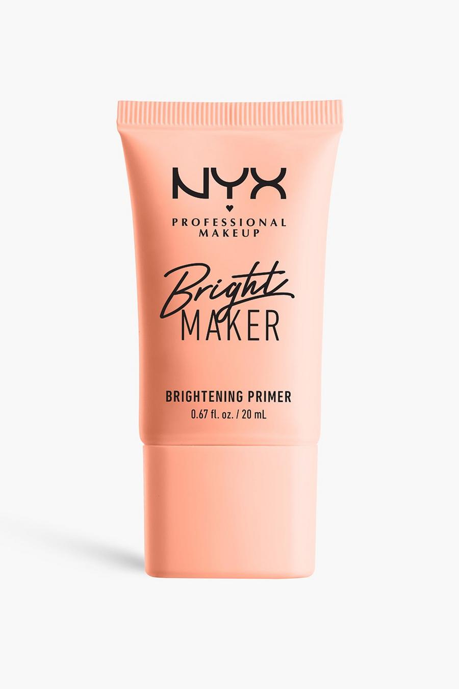 Base pre maquillaje Bright Maker Super Brightening Papaya Face Primer NYX Professional Makeup, Clear