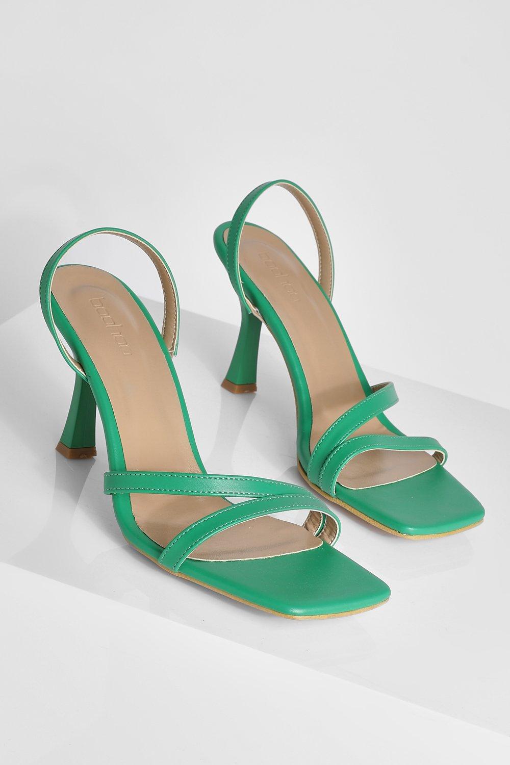 Wide fit cheap green heels