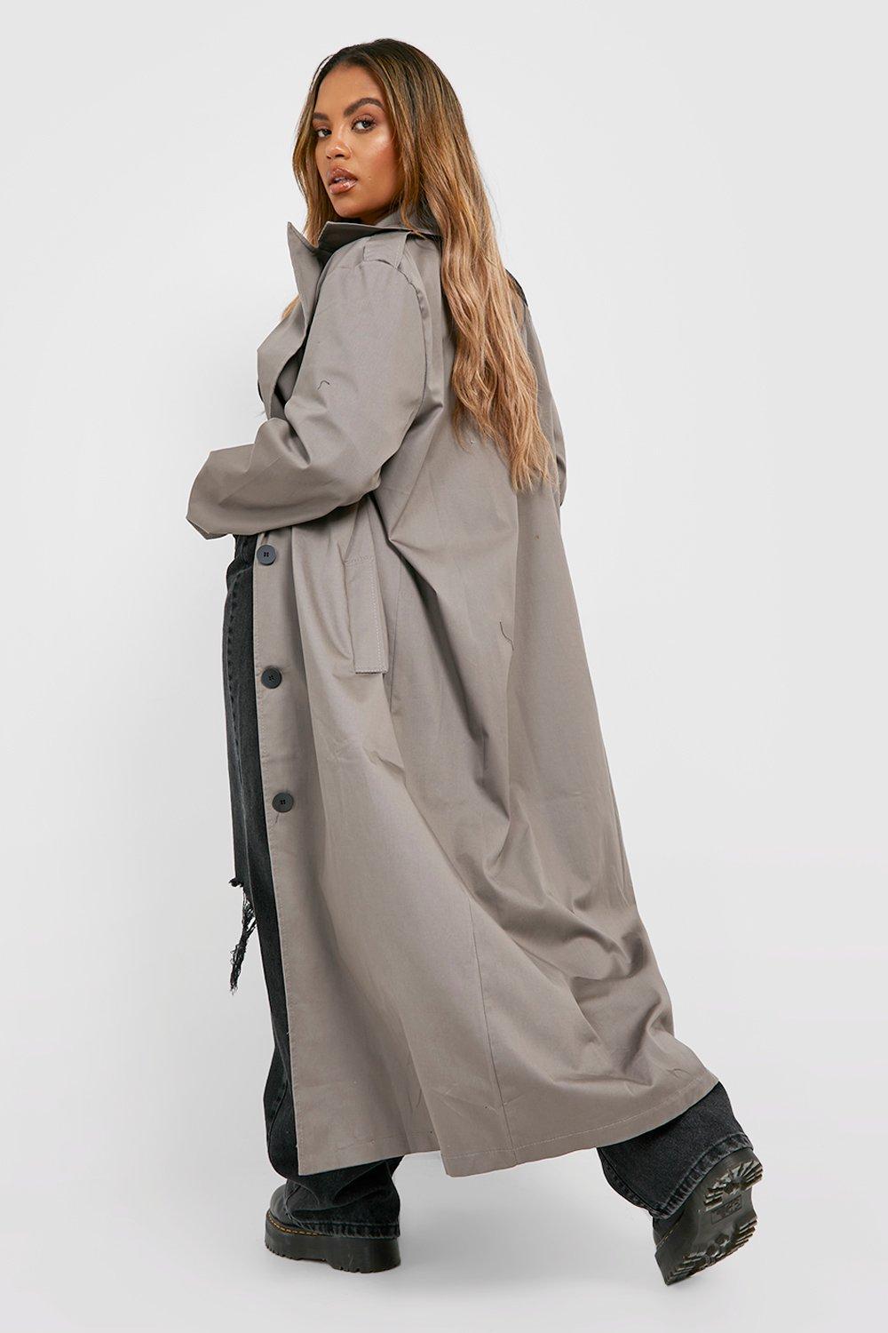 Plus size waterproof trench on sale coat