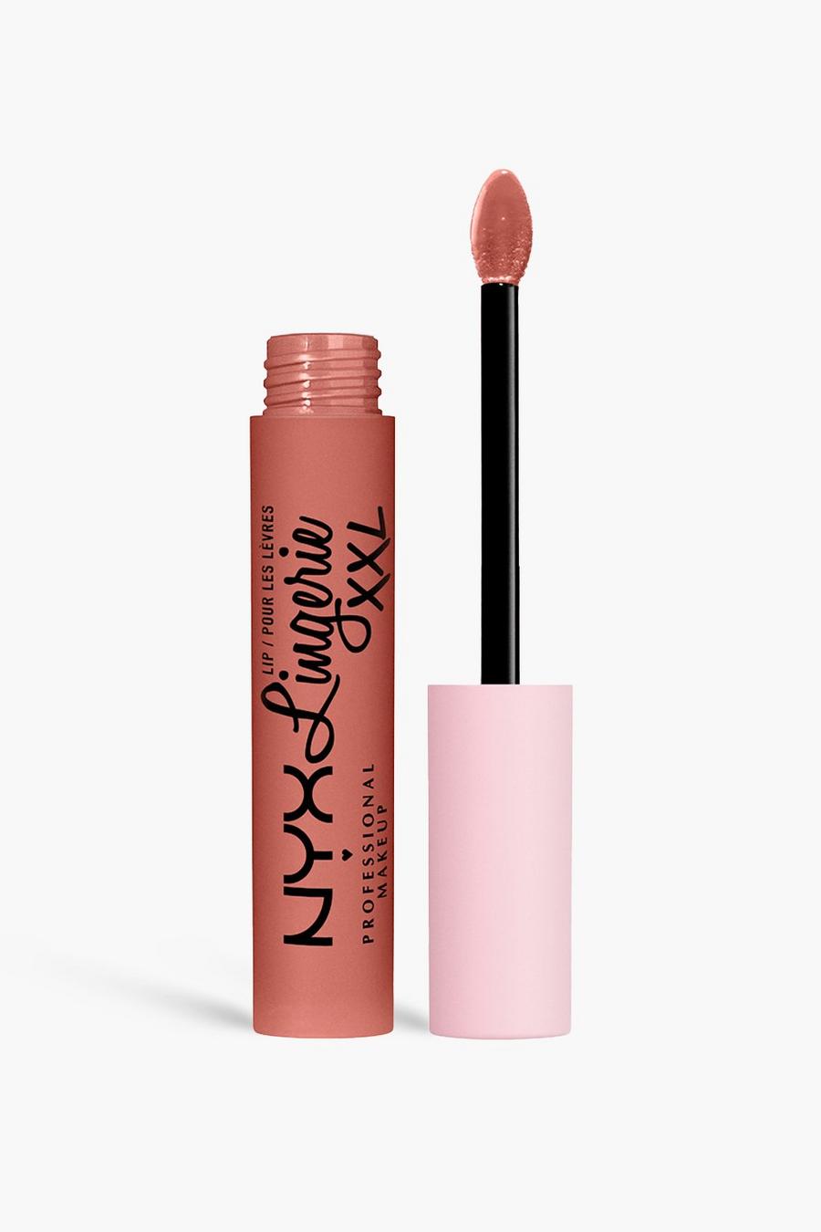02 turn on NYX Professional Makeup Lip Lingerie XXL Long Lasting Matte Liquid Lipstick 