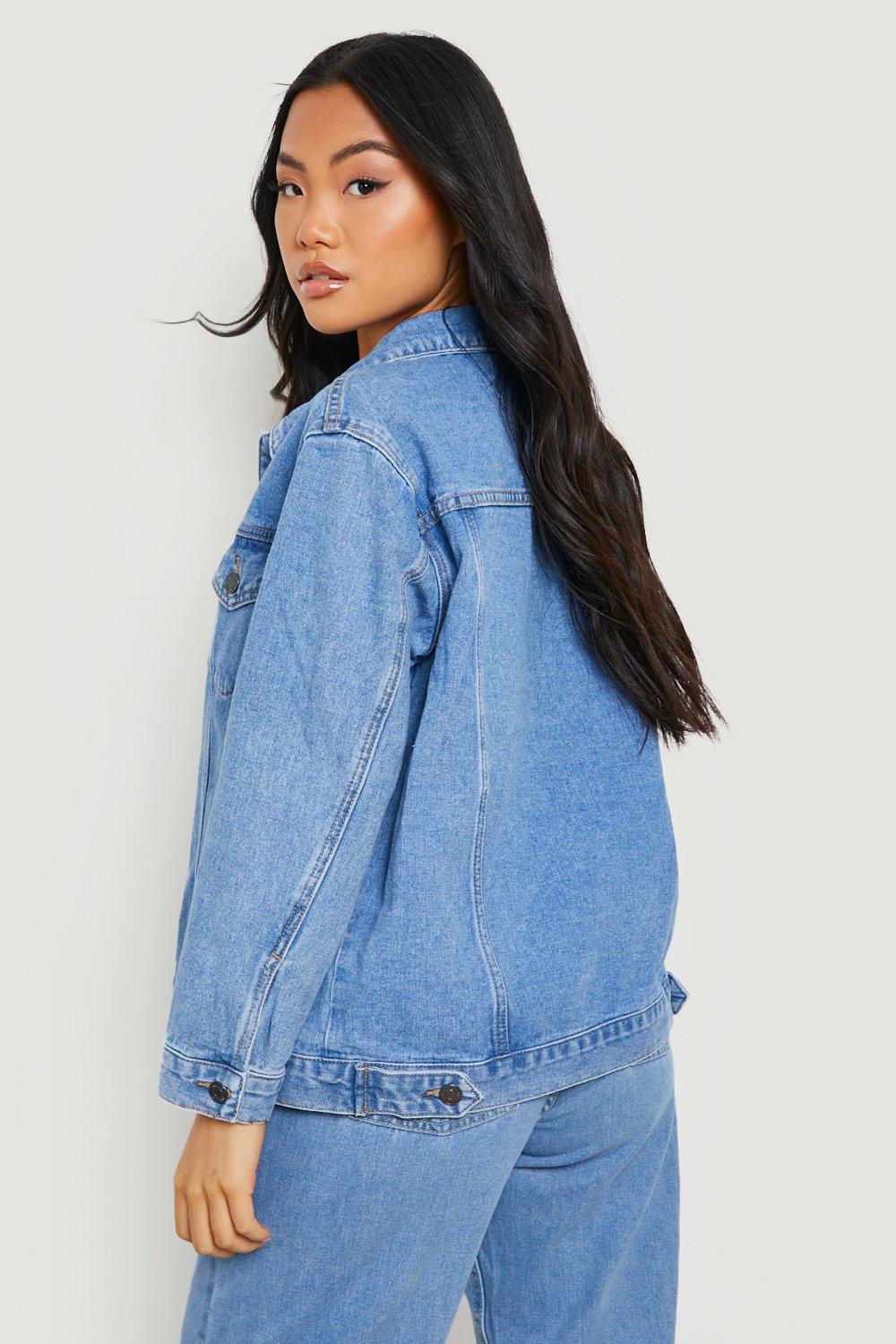 Boohoo petite 2025 denim jacket