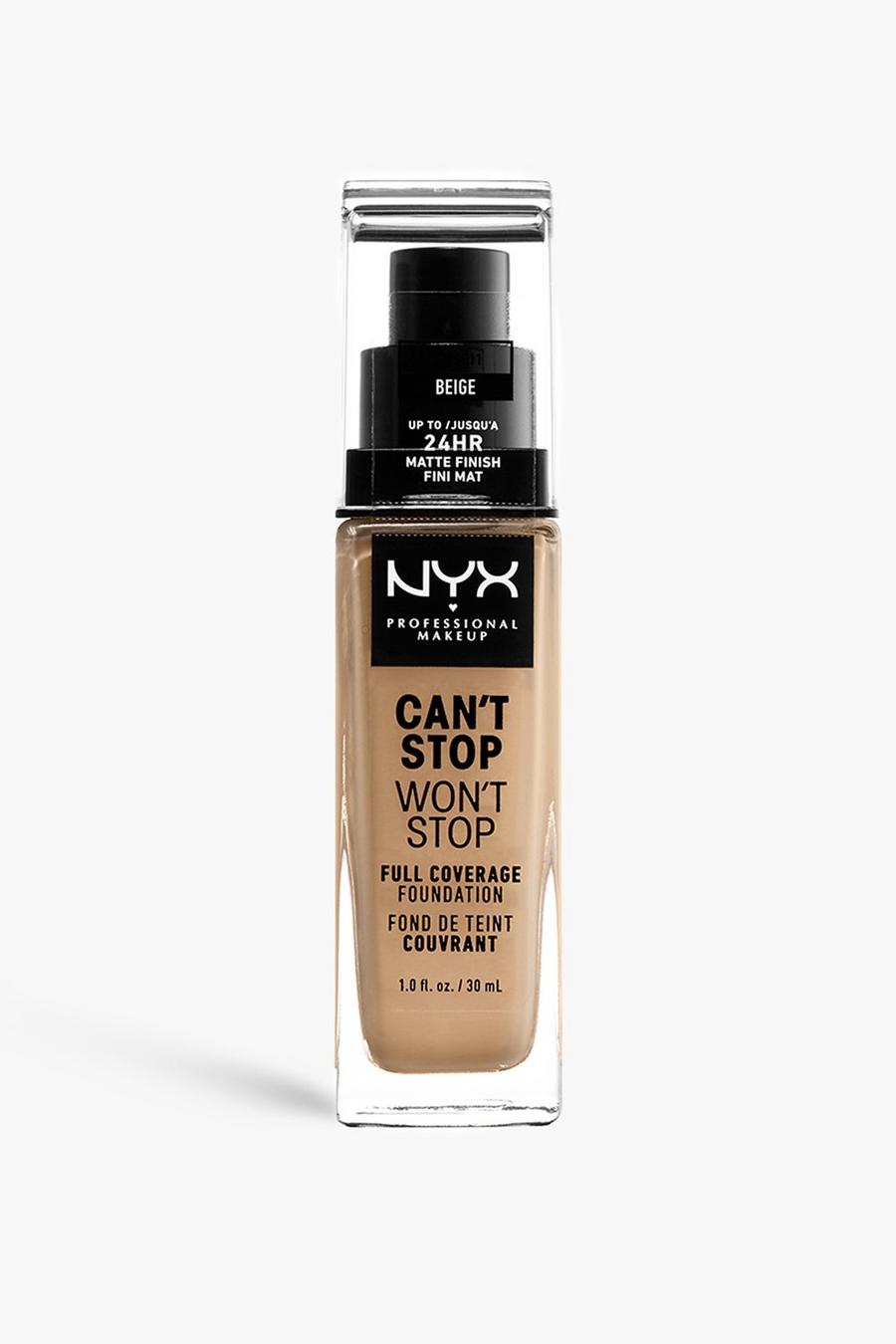 Beige NYX Professional Makeup Can't Stop Won't Stop Full Coverage Foundation  image number 1