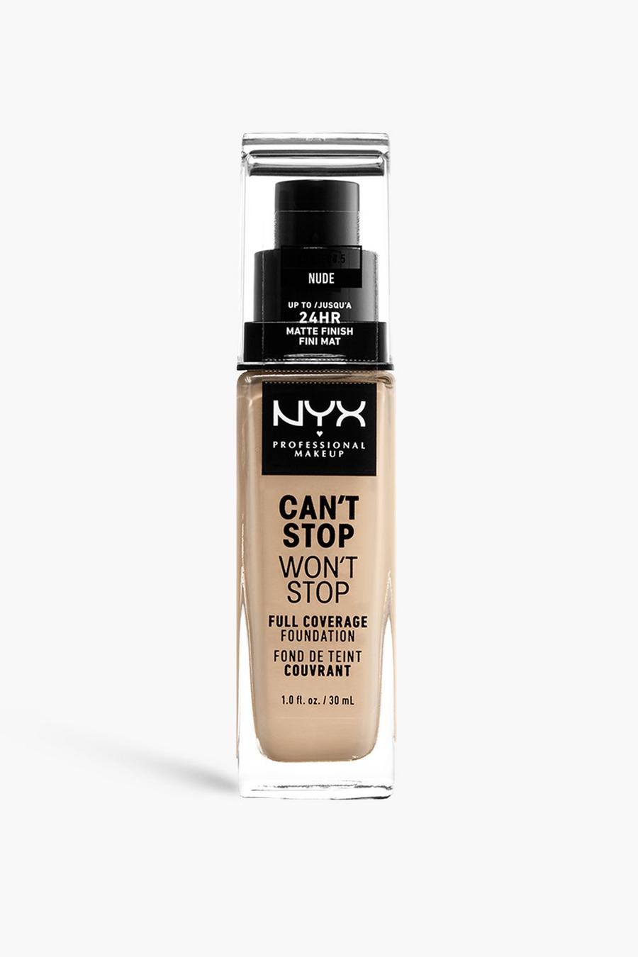 Nude color carne NYX Professional Makeup Can't Stop Won't Stop Full Coverage Foundation 